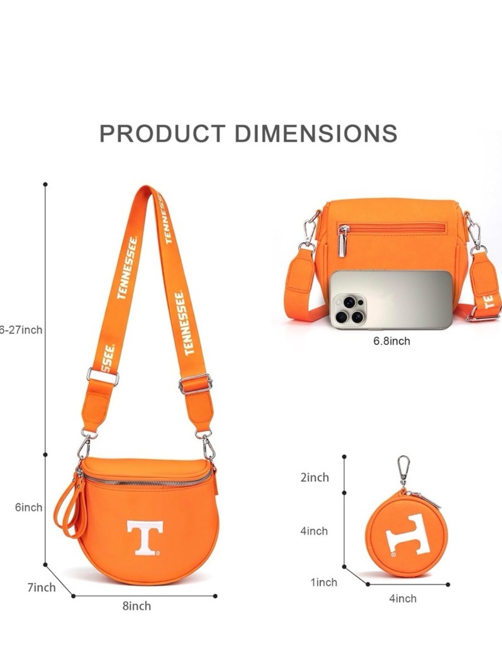 Tennessee Bum Bag with Coin Purse - Picture 4 of 5